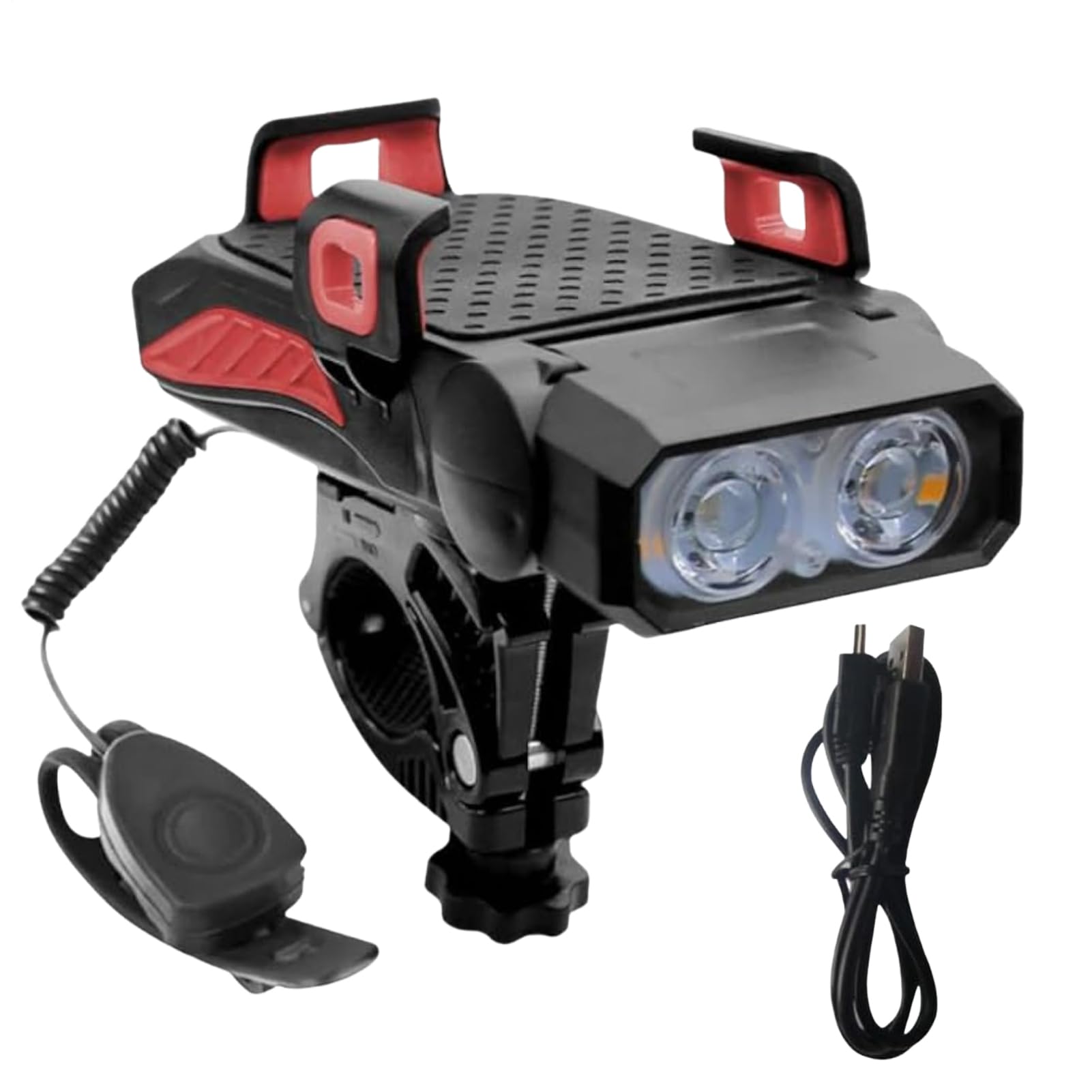 TOWILD ALB05 Support de Luière Avant pour Vélo, Copatible avec Garin